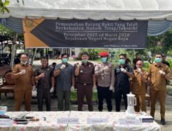 Kejaksaan Negeri Nagan Raya Musnahkan Barang Bukti Kasus Kriminal