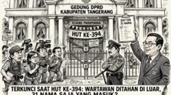 Pesta Paripurna Eksklusif: DPRD Tangerang Kunci Pintu, Jurnalis Diperlakukan Seperti Pengemis ID Card