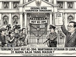 Pesta Paripurna Eksklusif: DPRD Tangerang Kunci Pintu, Jurnalis Diperlakukan Seperti Pengemis ID Card
